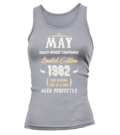 May 1982 Vintage Birthday Present Tank top Woman