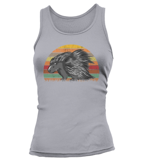 Porcupine Vintage Retro Tank top Woman