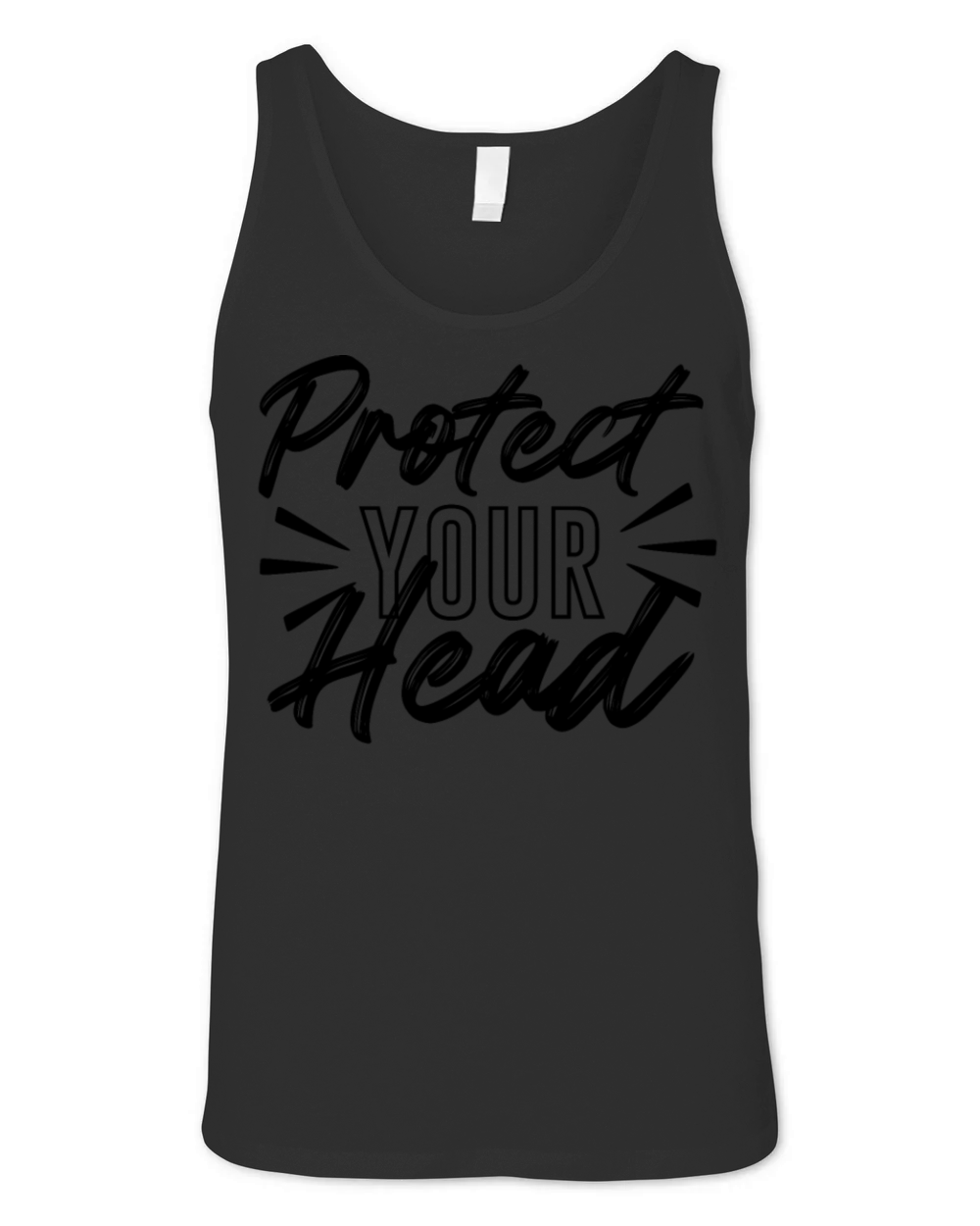 Protect Your Head Live Life On Wheels Unisex Jersey Tank