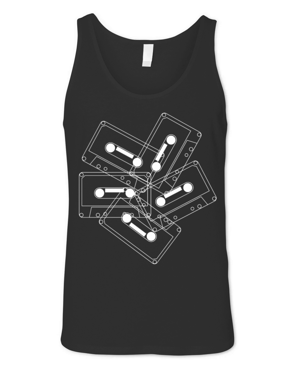 retro tape cassettes from the 80s Unisex Jersey Tank