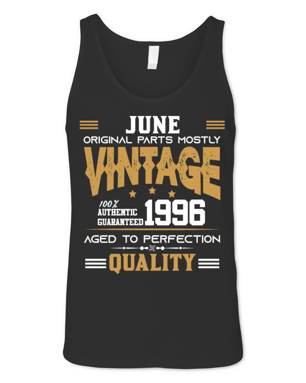 Vintage Aged To Perfection June 1996 Unisex Jersey Tank