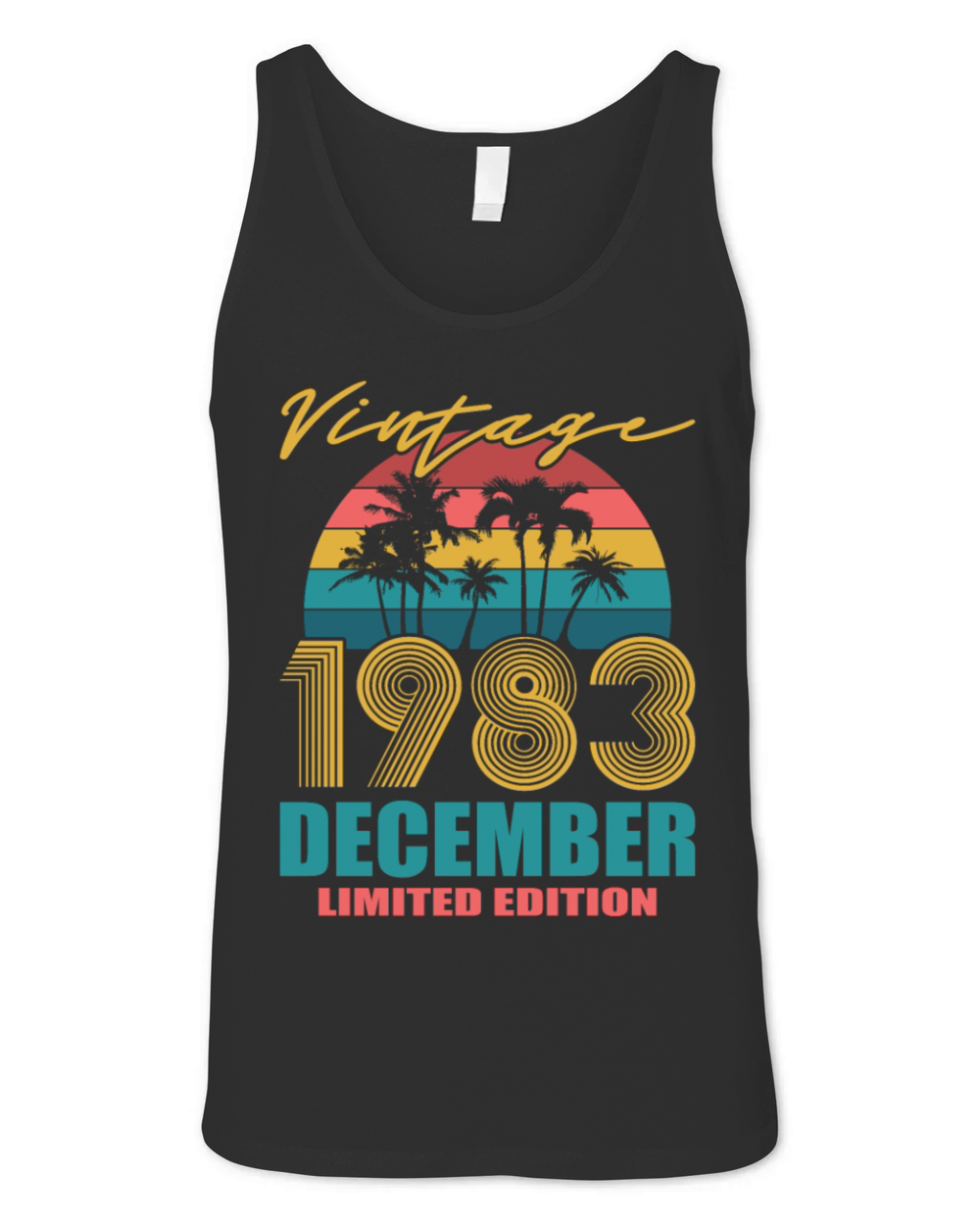 Vintage December 1983 Limited Edition Unisex Jersey Tank
