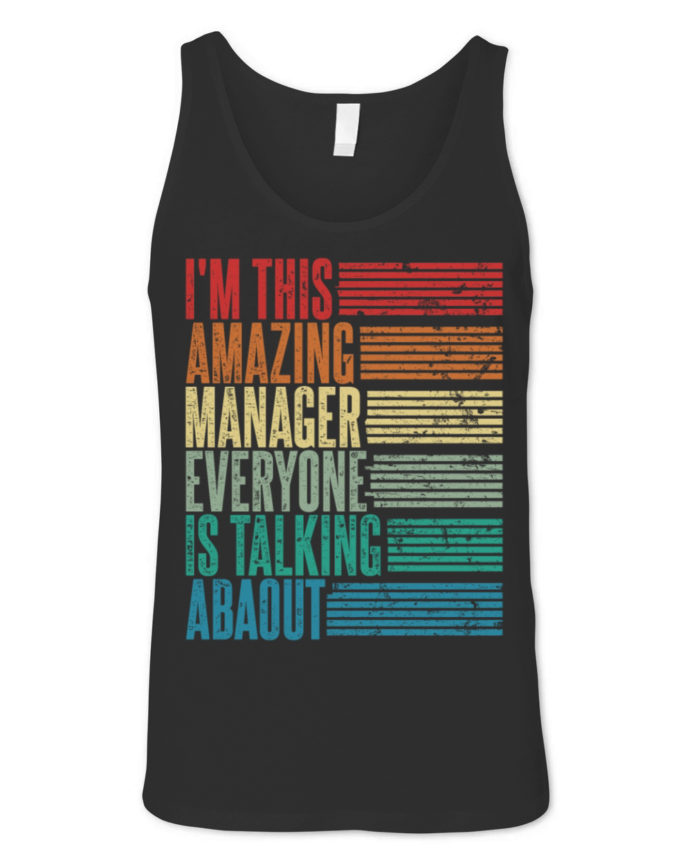 Vintage Manager Profession Gift Retro Unisex Jersey Tank