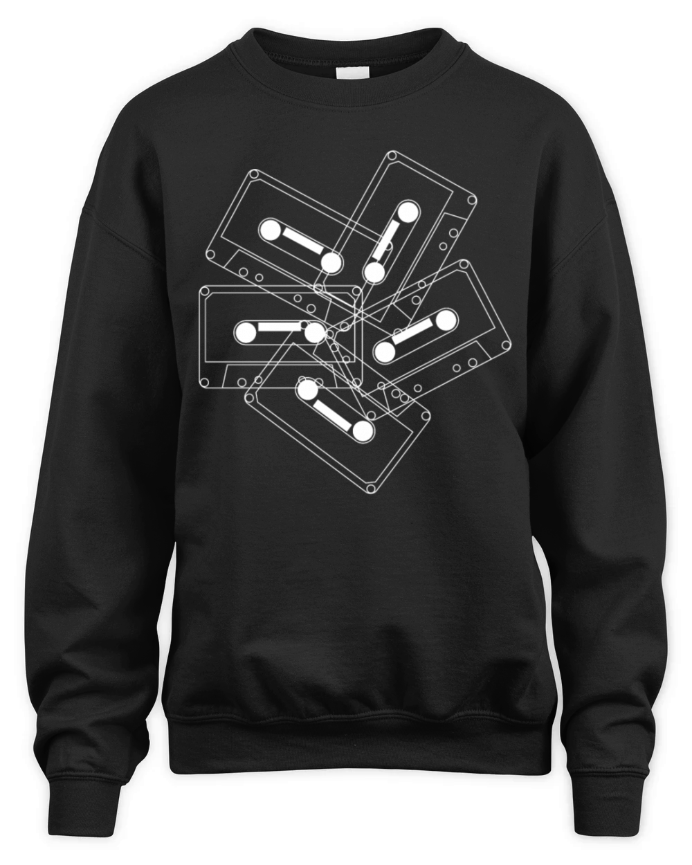 retro tape cassettes from the 80s Unisex Premium Crewneck Sweatshirt