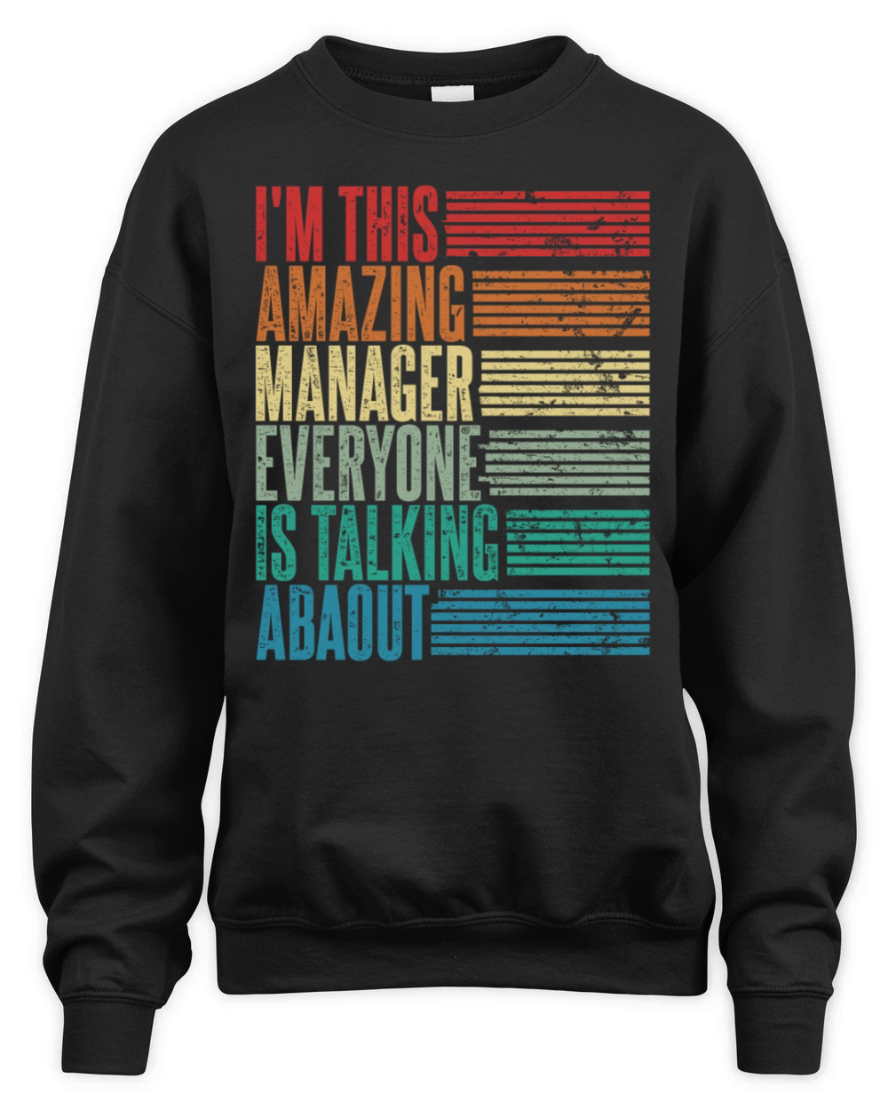 Vintage Manager Profession Gift Retro Unisex Premium Crewneck Sweatshirt
