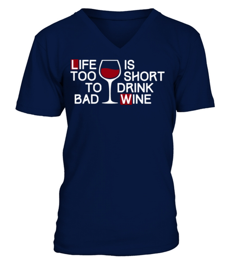 Bad wine dark V-Neck T-shirt
