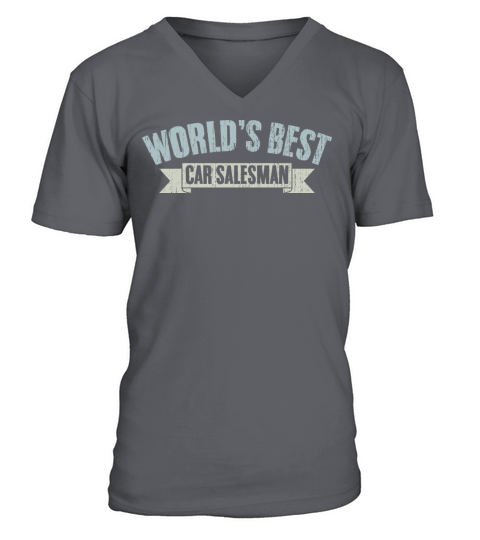 Cool Automobile Dealership For The Worlds Best V-Neck T-shirt
