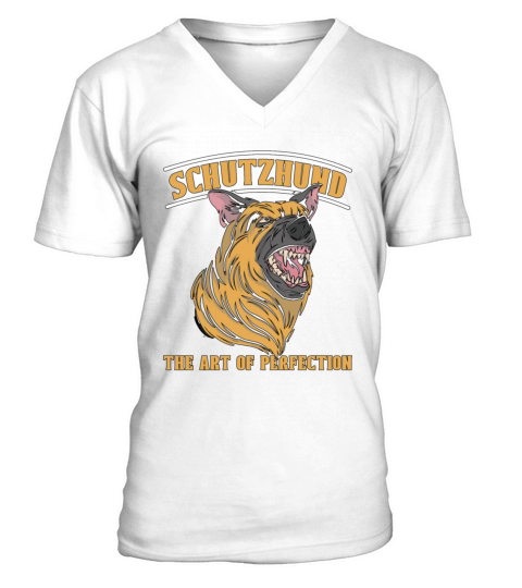 German Shepherd Schutzhund The Art Of Loves Canine V-Neck T-shirt