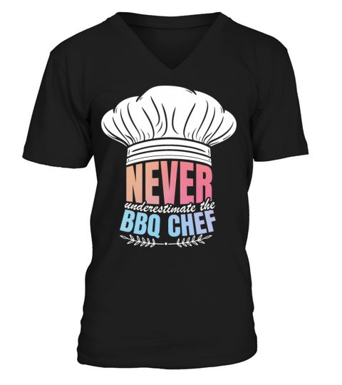 Motivational Cooking Pleasant BBQ Quote V-Neck T-shirt