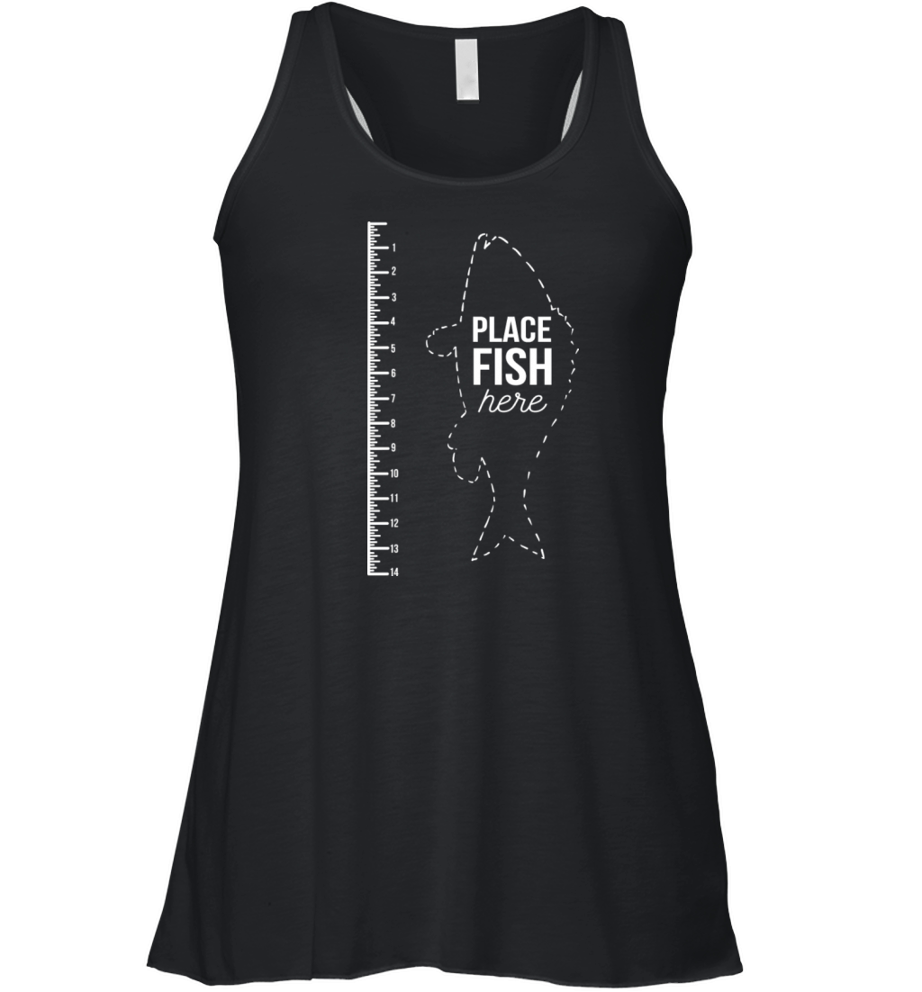 Fishing Ruler Fisherman Vintage Fly Fishing Retro Women's Flowy Tank Top