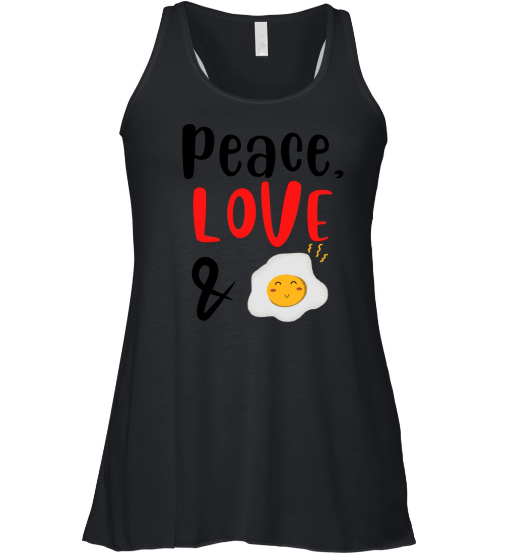 Peace Love and Eggs Women's Flowy Tank Top