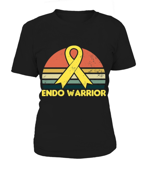 Endometriosis Shirt Vintage Retro Sunset Gift Women's T-Shirt