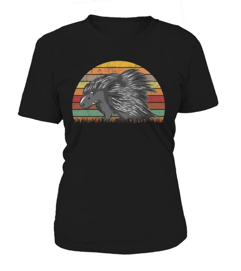Porcupine Vintage Retro Women's T-Shirt