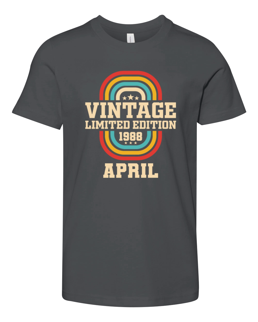 35th birthday April vintage 1988 vintage Youth Unisex Jersey Tee