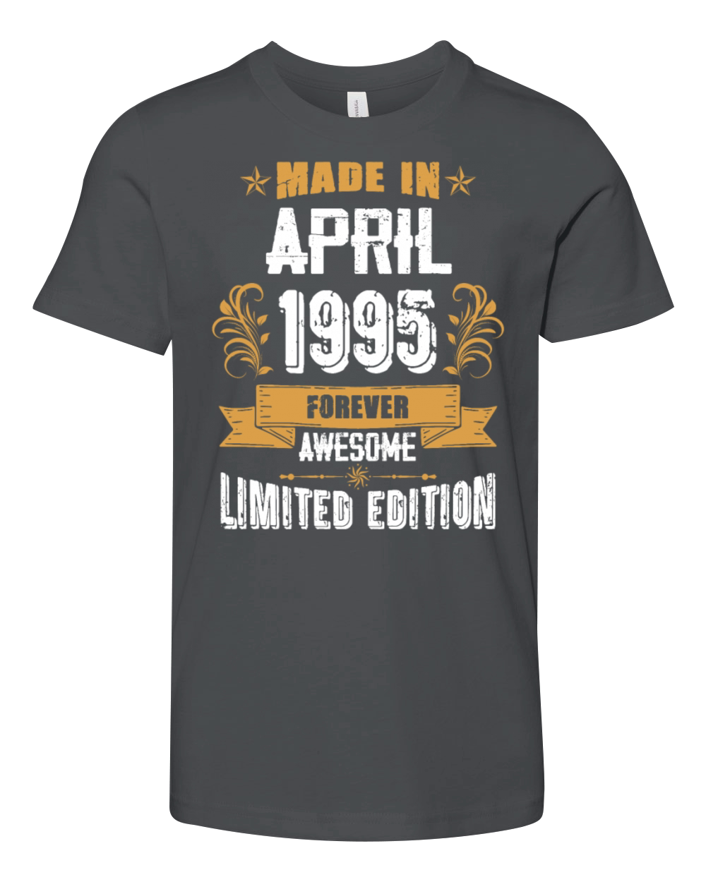April 1995 Vintage Birthday Present Youth Unisex Jersey Tee