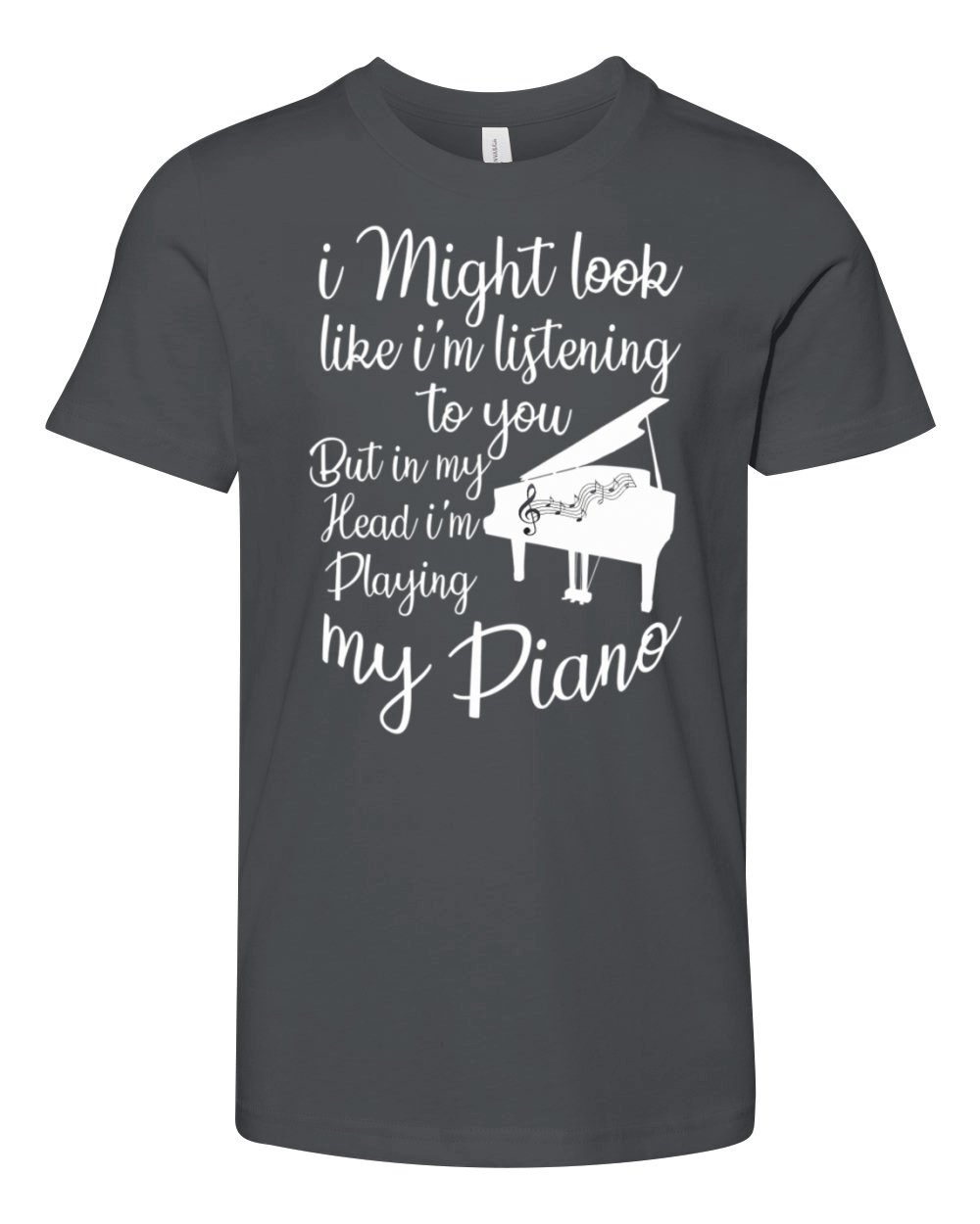I Might Look Like Im Listening to You Music Youth Unisex Jersey Tee