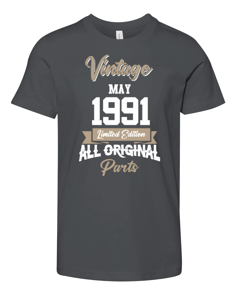 May 1991 Vintage Birthday Present Youth Unisex Jersey Tee
