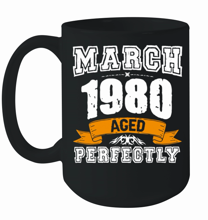 March 1980 Vintage Birthday Present Ceramic Mug