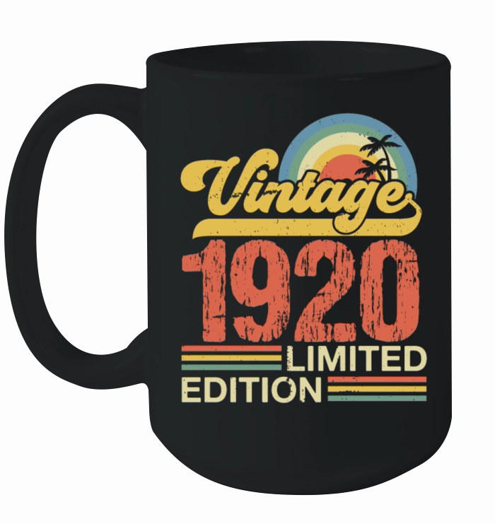 Retro Vintage 1920 Limited Edition Ceramic Mug