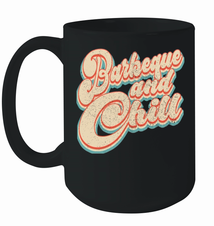 Vintage Classic Barbeque and Chill Patriotic 4th o Ceramic Mug