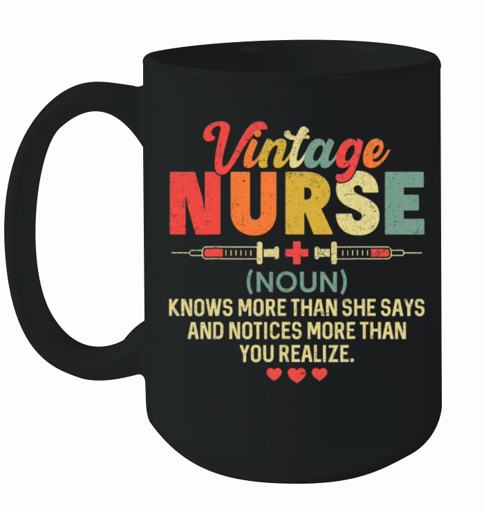 Vintage Nurse Definition Hospital Ceramic Mug