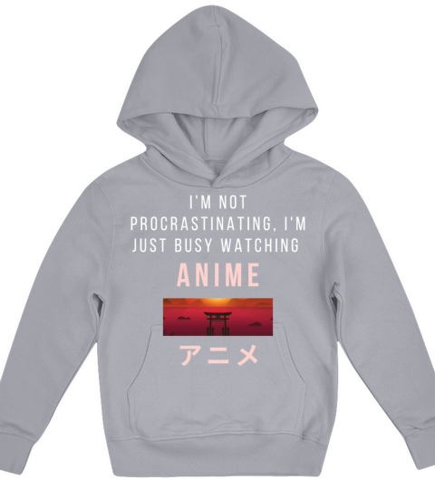 Aesthetic Japanese watching anime Kids Hoodie