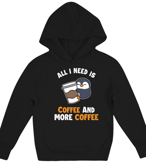 Coffee and more Coffee Queen Latte Art Barista Kids Hoodie