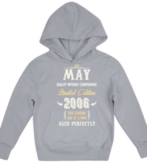 May 2006 Vintage Birthday Present Kids Hoodie