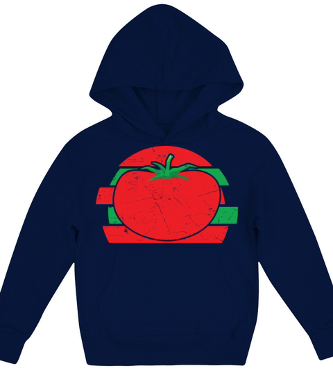 Vintage Tomato Distressed Kids Hoodie