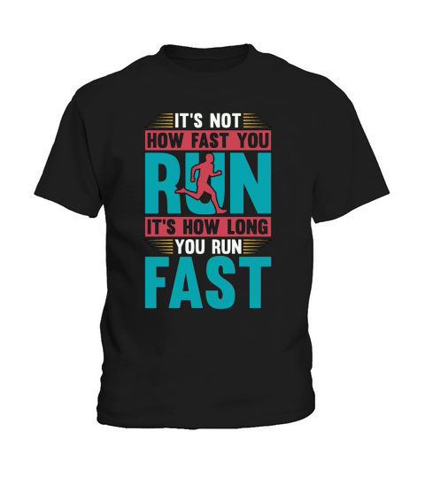 Cross Country Running Its Not How Fast Long Track Kids T-Shirt