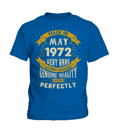 May 1972 Vintage Birthday Present Kids T-Shirt