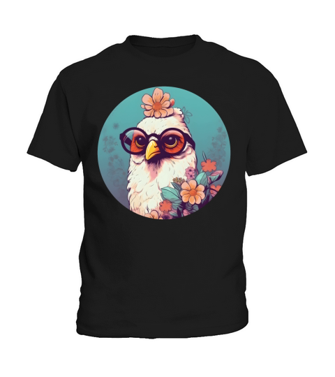 Retro Style 80s 90s Vintage Chicken Lovers Kids T-Shirt