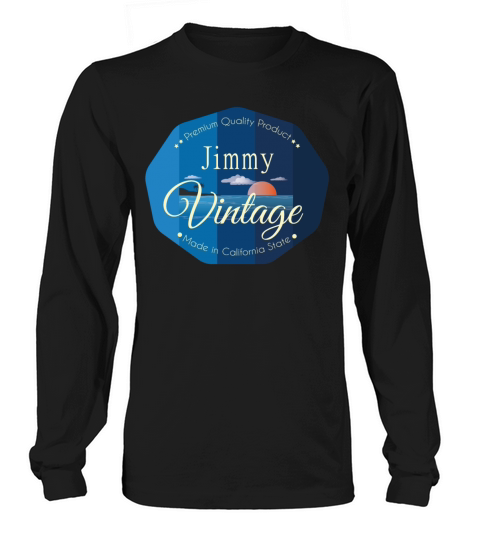 Jimmy First Name Vintage Blue Long sleeved Unisex