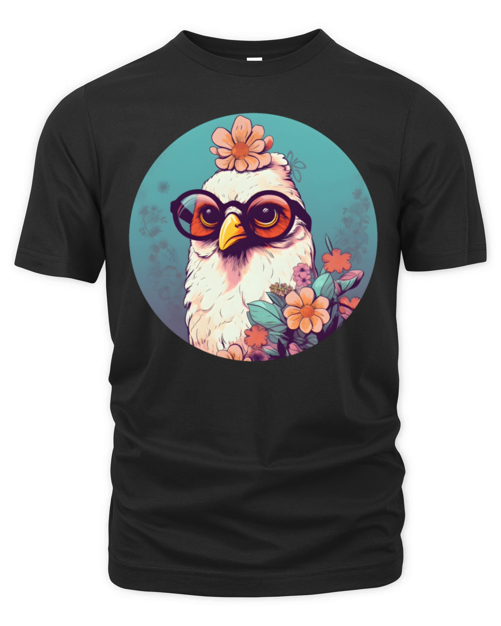 Retro Style 80s 90s Vintage Chicken Lovers Organic Unisex T-shirt