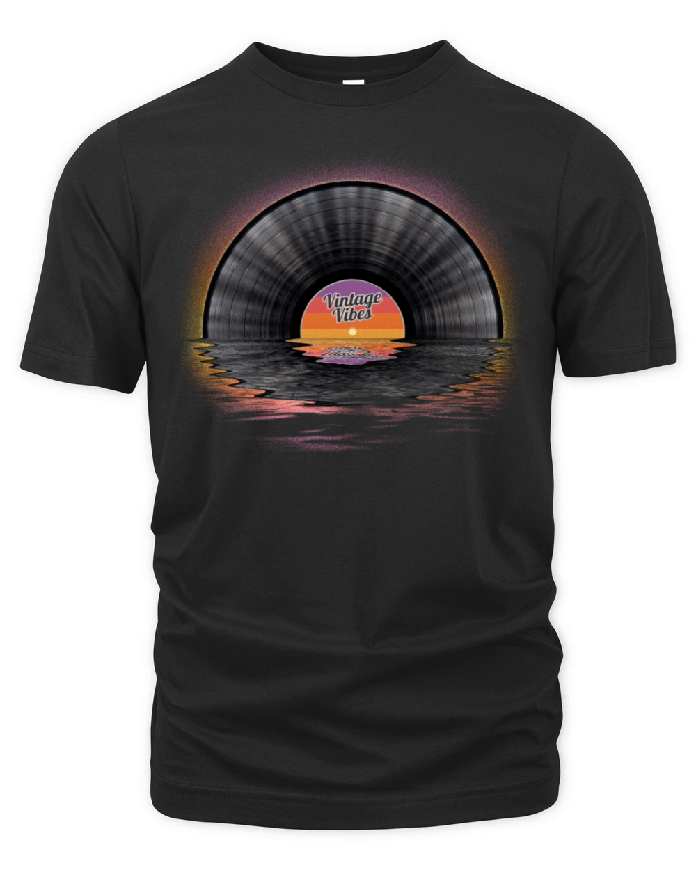 Vintage Vibes Vinyl Record Collector Organic Unisex T-shirt