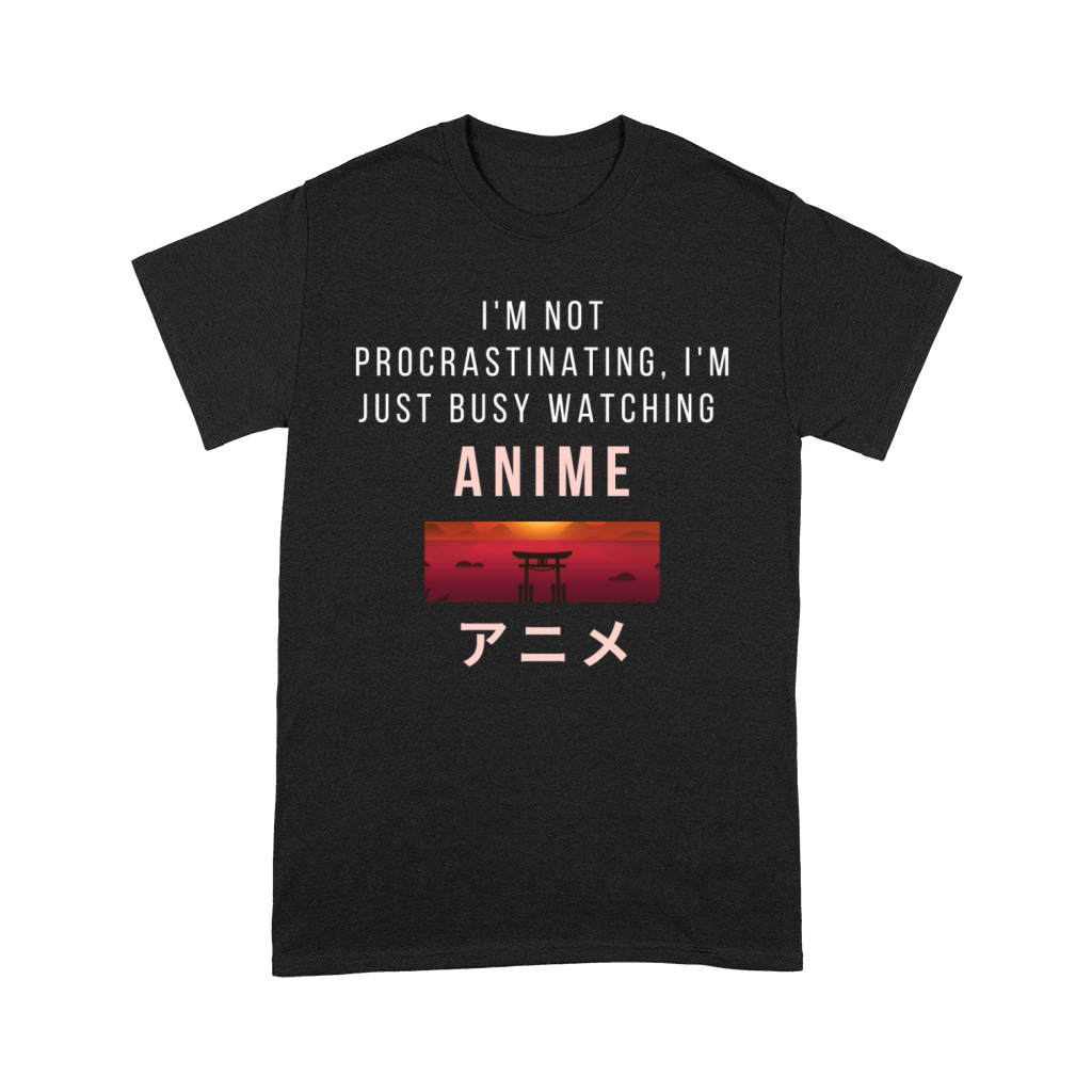 Aesthetic Japanese watching anime Premium T-shirt