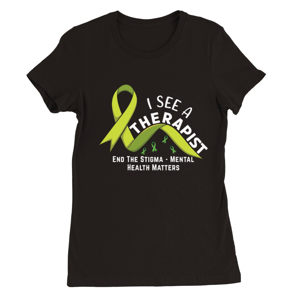 May Green End Stigma Mental Health Awareness Premium Womens Crewneck T-shirt
