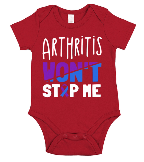 Arthritis Wont Stop Me Rheumatoid Arthritis Short Sleeve Baby One-Piece