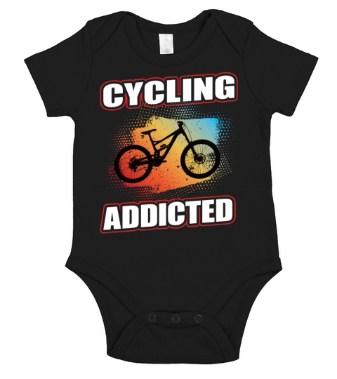 Cycling Addicted Mountain Bike MTB Bike Wheel Short Sleeve Baby One-Piece