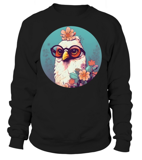 Retro Style 80s 90s Vintage Chicken Lovers Sweatshirt Unisex