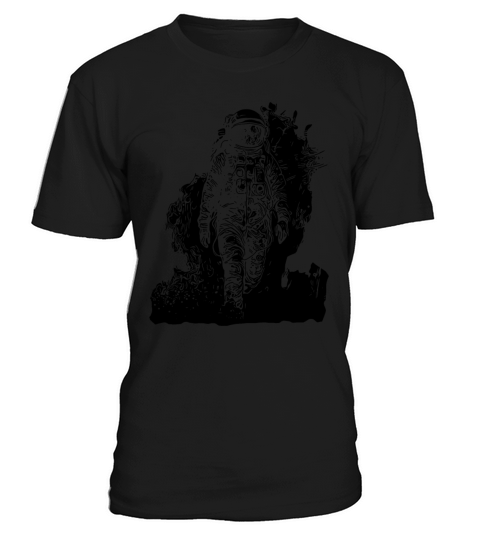 Vintager Astronaut Walks In The Moondust Nebula T-Shirt Unisex