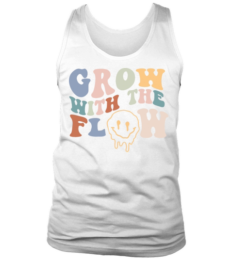 Grow With The Flow 70s Boho Peace Hippie Gift Tank Top Unisex