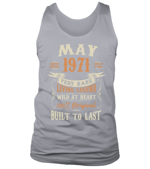 May 1971 Birthday Surprise Tank Top Unisex