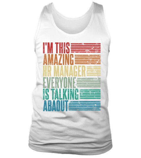 Vintage Hr Manager Profession Gift Retro Tank Top Unisex