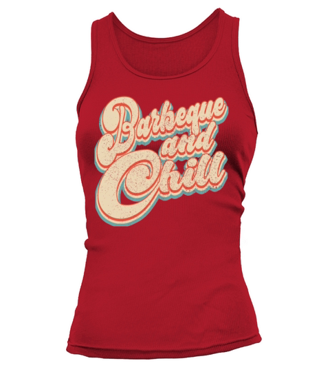 Vintage Classic Barbeque and Chill Patriotic 4th o Tank top Woman