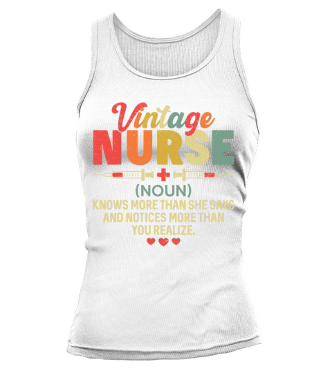 Vintage Nurse Definition Hospital Tank top Woman