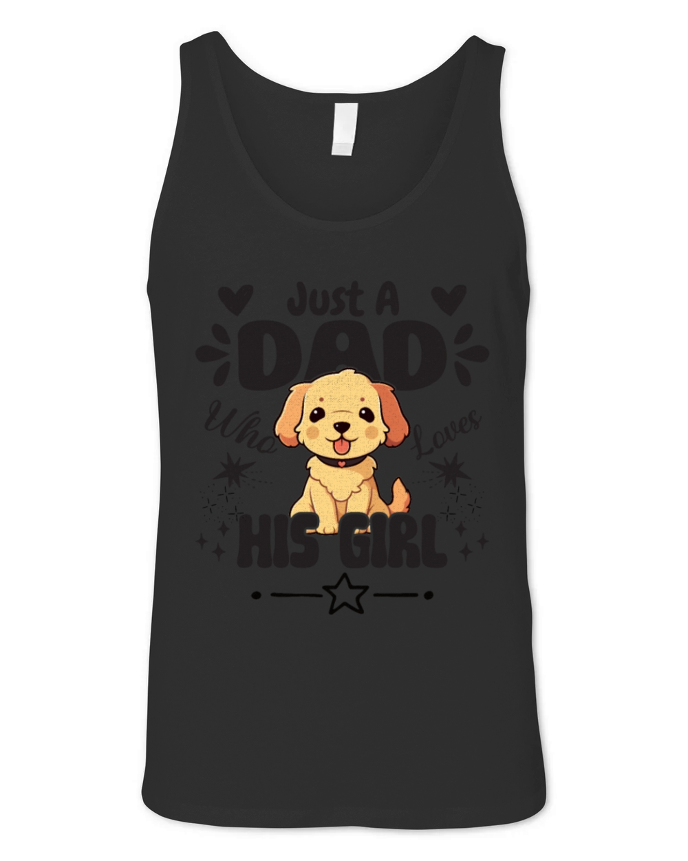 Just a dad who loves his girl Unisex Jersey Tank