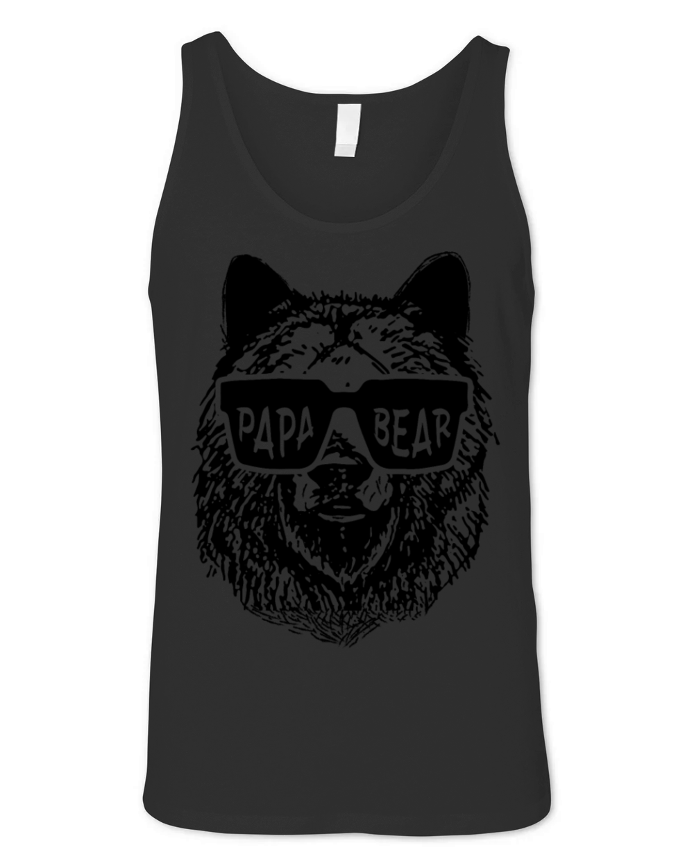 Papa Bear Cool Sunglasses Unisex Jersey Tank