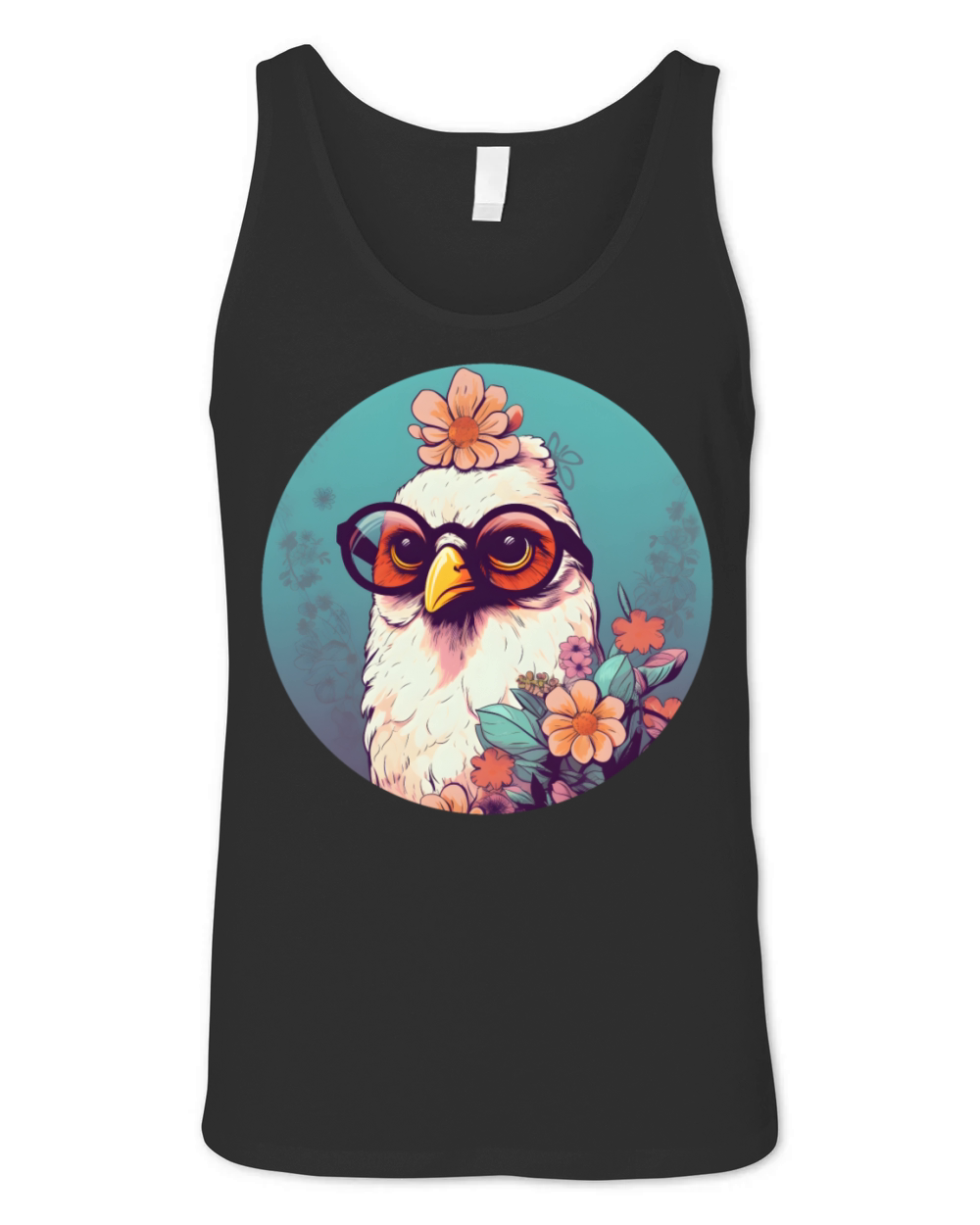 Retro Style 80s 90s Vintage Chicken Lovers Unisex Jersey Tank