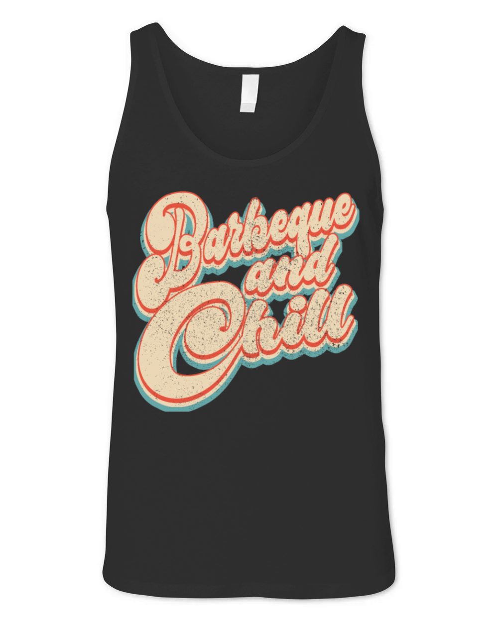 Vintage Classic Barbeque and Chill Patriotic 4th o Unisex Jersey Tank